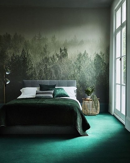 Спальни (с фотообоями) - Дизайн интерьера спальни - с фотообоями