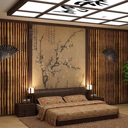 Бамбук на стене в интерьере (72 фото) » НА ДАЧЕ ФОТО