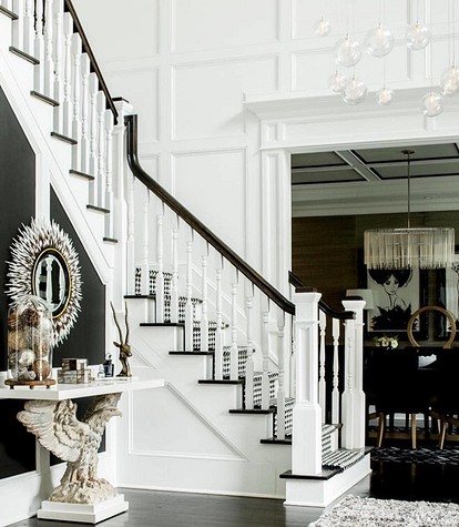 Лестница в интерьере дома: стильный дизайн лестниц на второй этаж в частном доме