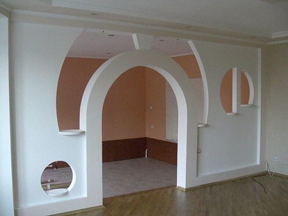 Дизайн арок в квартире из гипсокартона (88 фото)