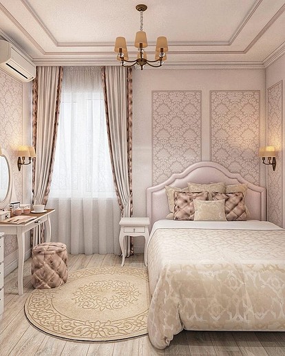 Спальни в классическом стиле: 43 лучших дизайна