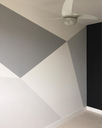 Покраска стен в квартире в два цвета: дизайн, фото, техники
