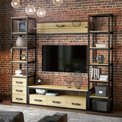 Стенка под телевизор в гостиную – функциональное решение для любой квартиры