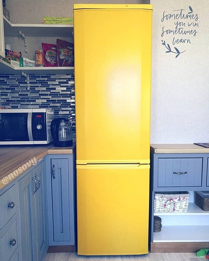 Декор холодильника, своими руками трафарет рисунка. | Все о ремонте