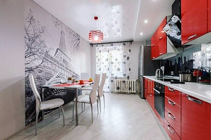 Красная кухня в интерьере: 115 самых красивых вариантов дизайна