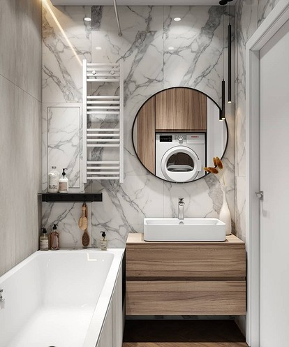 Дизайн ванной комнаты 3 и 4 кв. Полезные рекомендации | Строительство и ремонт