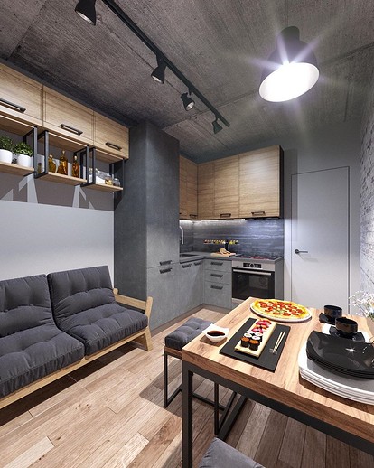 Функциональный дизайн маленькой кухни-гостиной: лучшие идеи для интерьера | конференц-зал-самара.рф