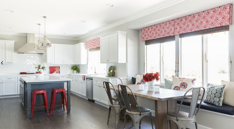 Красно-белая кухня: реальных фото интерьеров