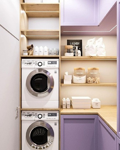 Где поместить стиральную машину в кухне?