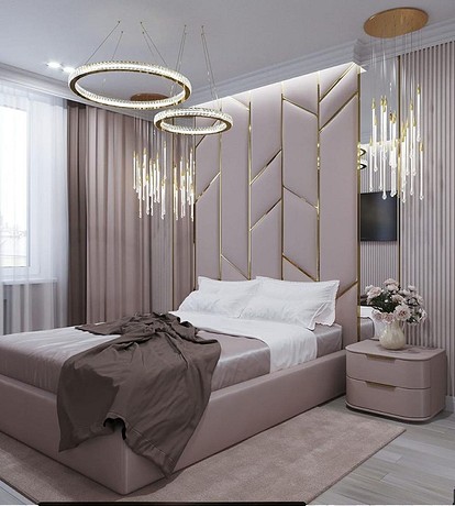 Интерьер спальни с гардеробной комнатой дизайн (47 фото)