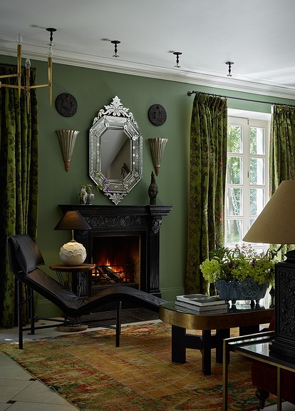 Зеленые шторы в интерьере: 67 фото дизайнов гостиных, спален и кухонь | webmaster-korolev.ru