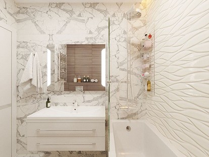 Белая ванная комната: + реальных фото примеров