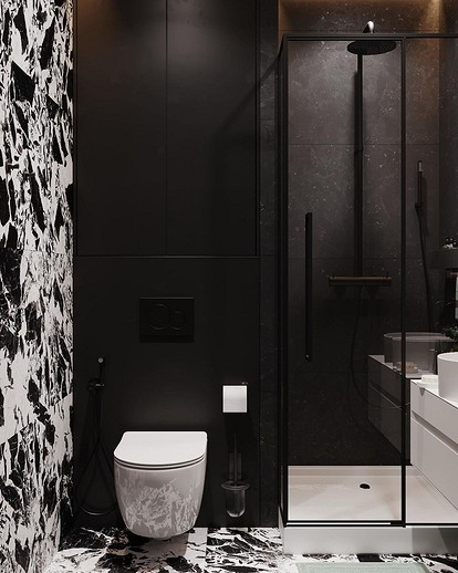 Проекты ванных комнат - 35 оригинальных фото идей планировки