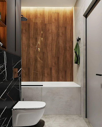 Дизайн ванной комнаты в панельном доме в Краснодаре