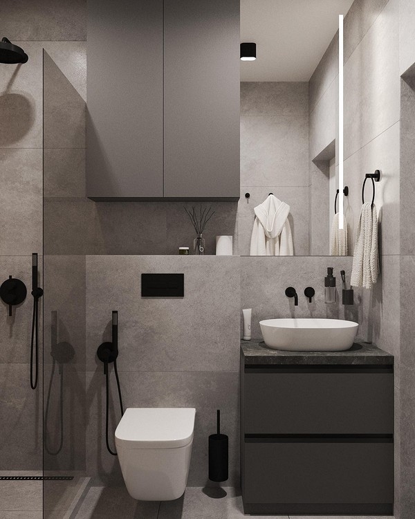 Современный дизайн ванной комнаты в 2021 году: яркая плитка, сантехника и аксессуары