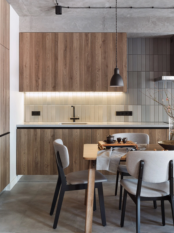 Кухни из массива дерева: фото дизайна деревянных кухонь
