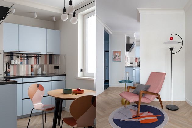 Интерьер для молодоженов: как дизайнер оформила первую квартиру 43 кв. м для семьи