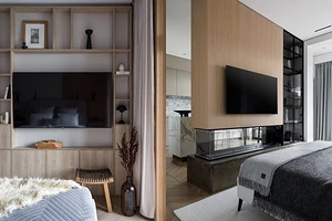 Как повесить телевизор в спальне? 7 стильных примеров от дизайнеров