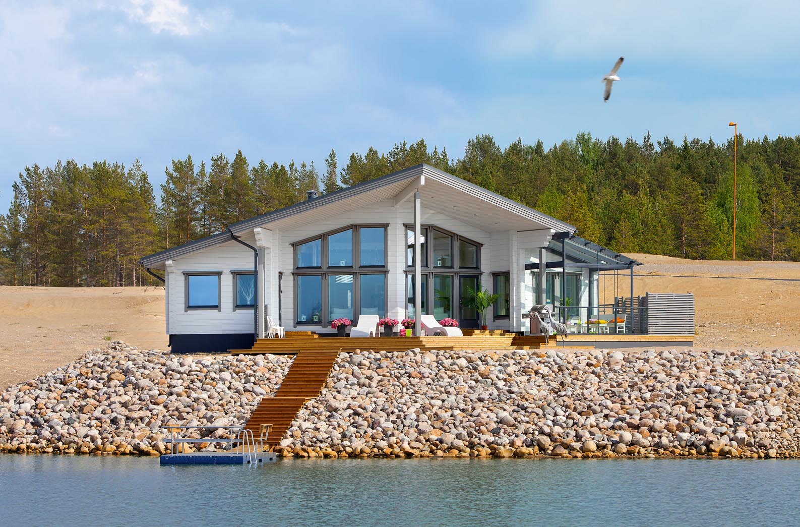 Дом на берегу залива: финские технологии строительства