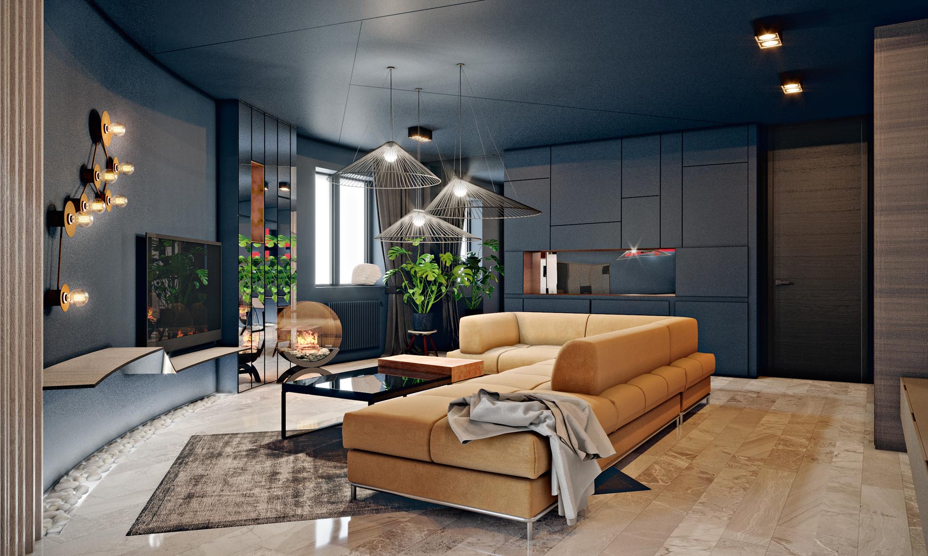 Фотографии дизайна интерьера трехкомнатных квартир