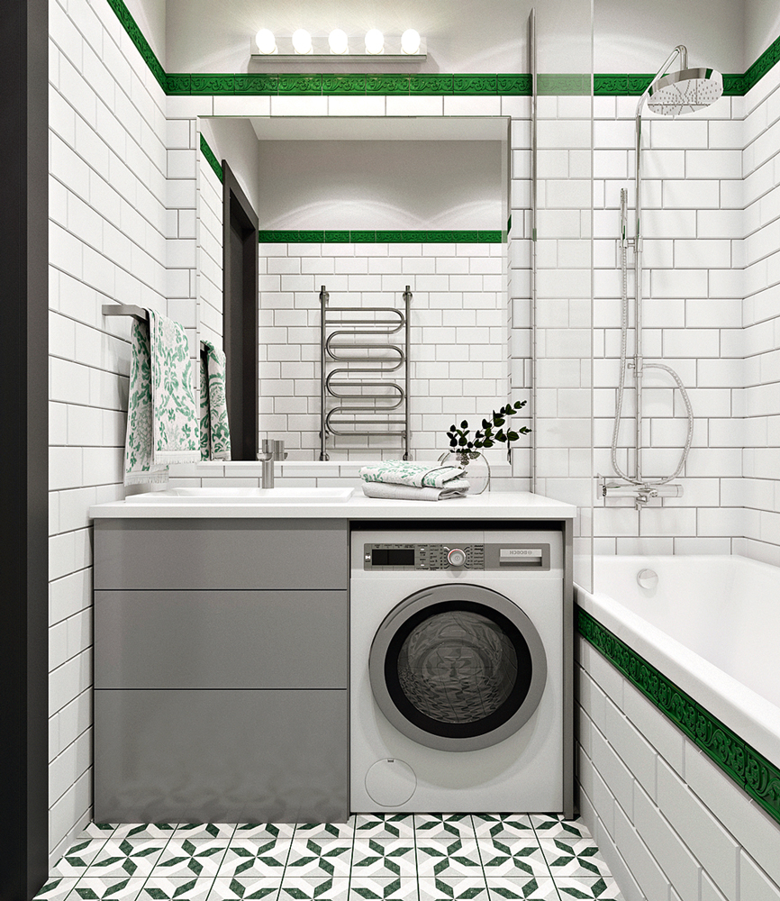 Дизайн проект интерьера ванной комнаты в Дубае — фото, цены 🏠 Дизайн интерьера ванной
