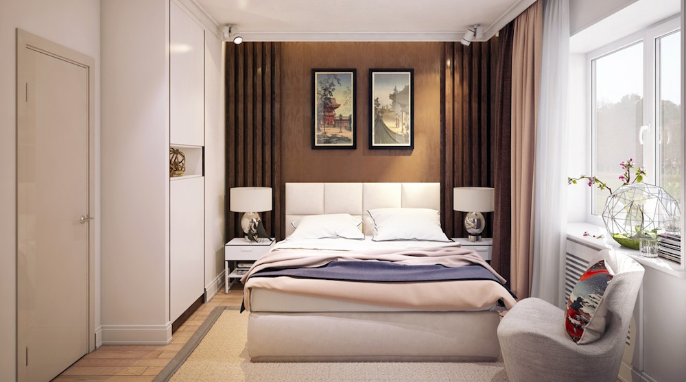 Дизайн спальни в стиле модерн - 75 фото