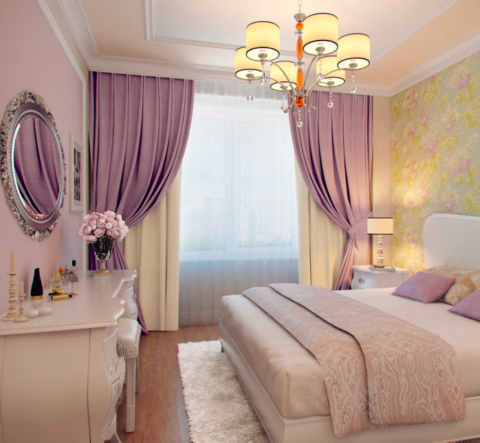Романтичные детали в интерьере спальни