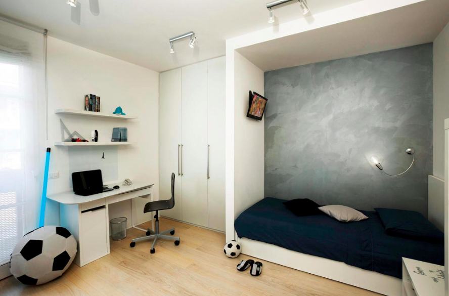 Комната для подростка в стиле минимализма