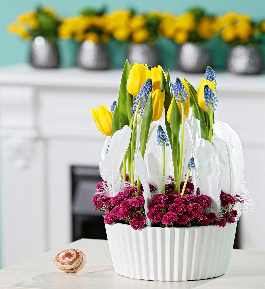 Цветочные композиции из тюльпанов