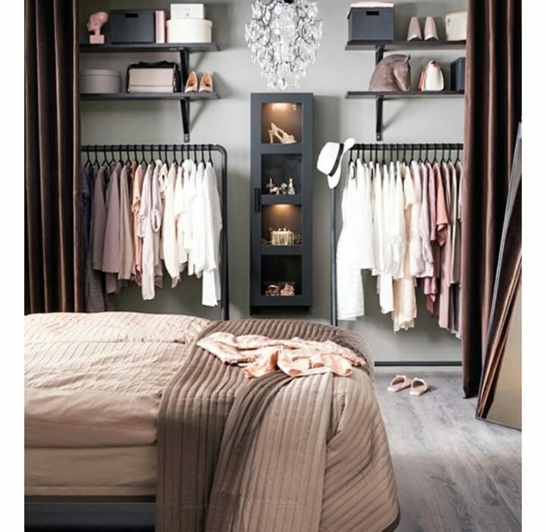 20 вариантов размещения гардеробной в спальни: варианты дизайна
